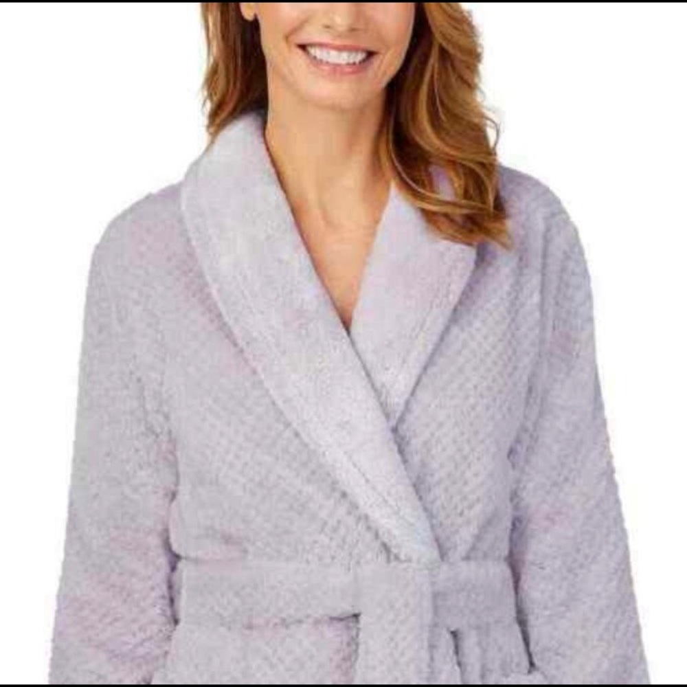 Carole Hochman Textured Plush Wrap Robe